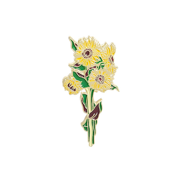 Kukkien Ristinappisetti 2 kpl Van Goghin Auringonkukka ja Iris