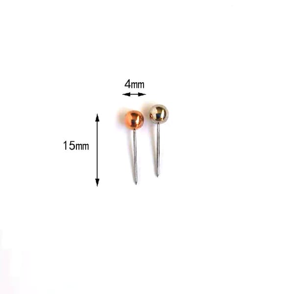 1200 Stykker Synåler, 4CM, Rette Synåler, Rund H,ZQKLA