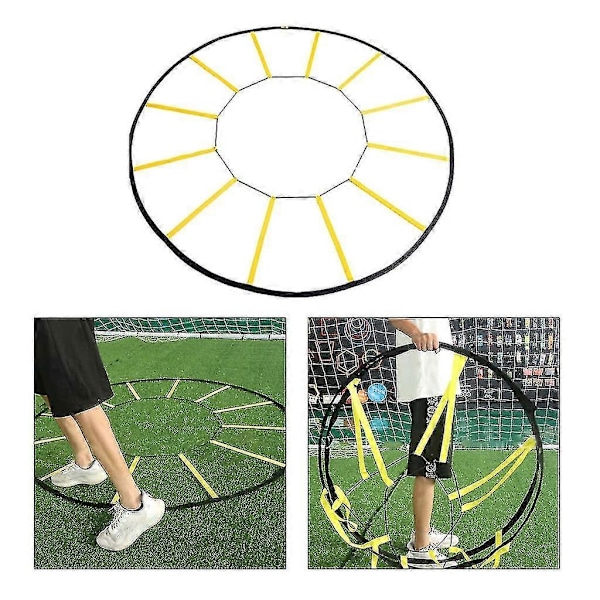 Runda Agility Ladder Hastighetsträningsutrustning Övningsladder Agility Trainer