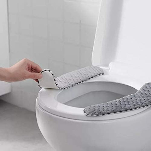 2 paria pehmeää ja paksua pehmustettua wc-istuimen peitettä, ZQKLA