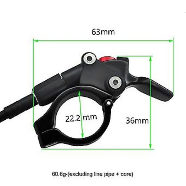 Cykel Sadelpind Fjernbetjening Cykel Sadelpind Dropper Fjernbetjening til 22,2mm Cykel og Landevejscykel Styr Bic