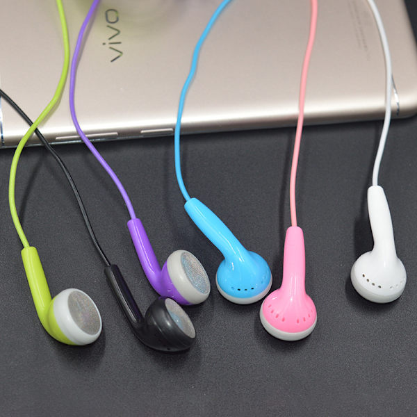Ørepropper med ledning, mikrofon og 3,5 mm-kontakt pink