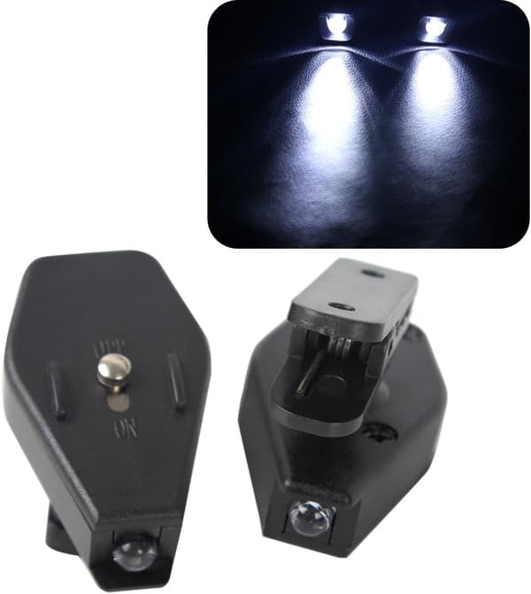 1 Par Mini LED Solbriller Læselamper, ZQKLA