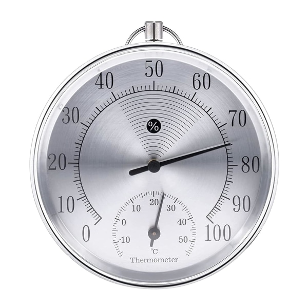 Utomhustermometer, 10 cm trådlös väggmonterad analog termometer