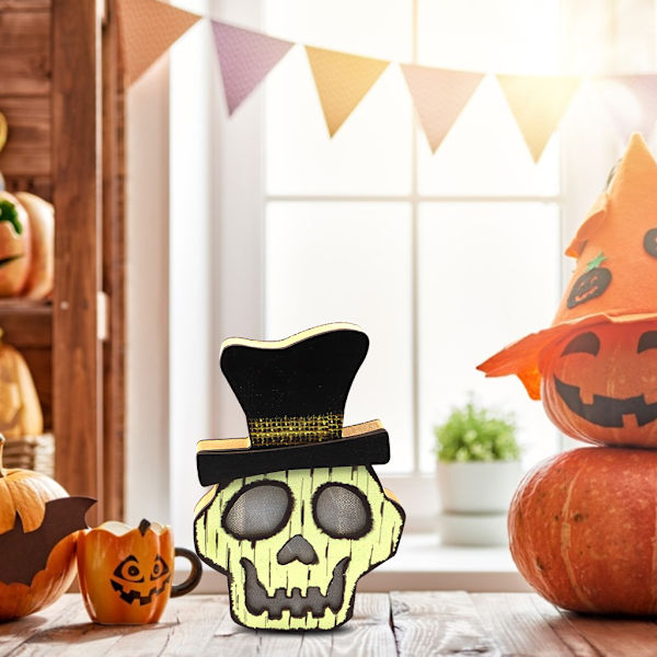 3 kpl Halloween-koristevalot Puinen lamppu, Halloween-kurpitsa, ZQKLA