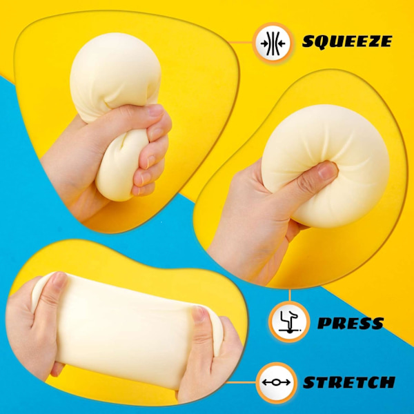 Dumpling Stressboll Fidget Leksak, Dumpling Squishy Stressboll, ZQKLA