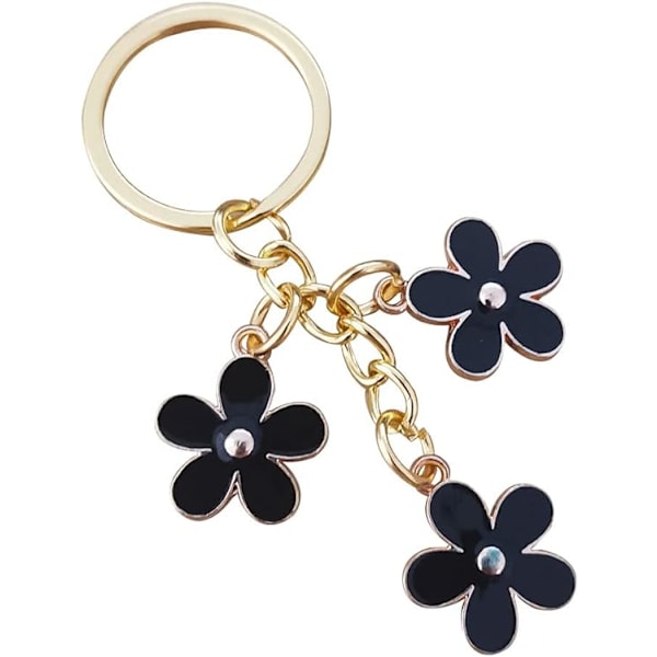 Blomster Charms Emailleret Nøglering Kæde Kvaster Nøglering Til Wo,ZQKLA