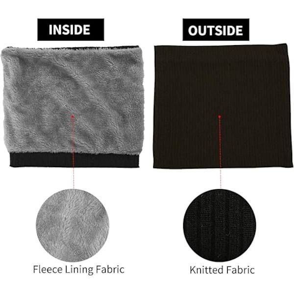 Fleece Halsvärmare Vindtät Termisk Halsvärmare för Män Kvinnor (B