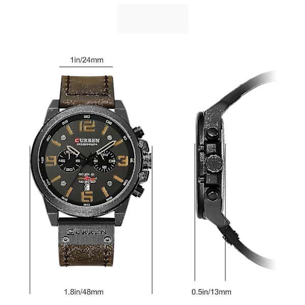 Herre Quartz Militær Ur