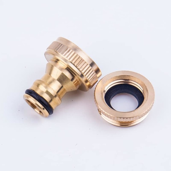 2 Stykker Messing Kran Kobling, Kran Adapter, Slangekran, ZQKLA