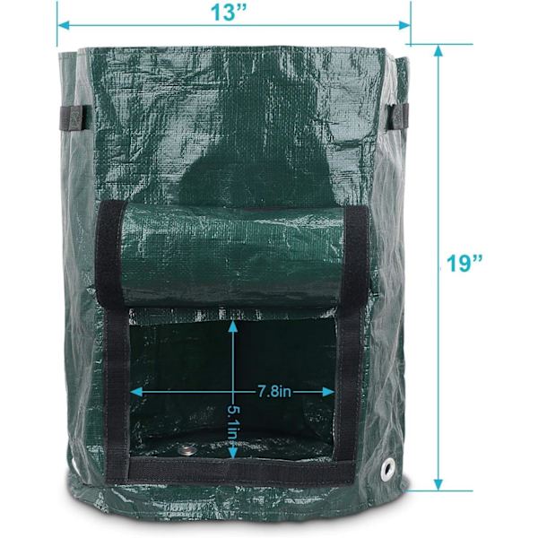 Potatisodlingsväskor, 2 st 10 Gallon Grönsaksväskor, 35 x 45 cm D,ZQKLA