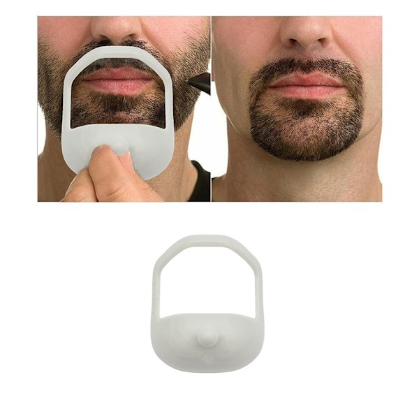Skäggformare-kit Halkskyddande Mall för Getskägg Mustasch Styling T,ZQKLA