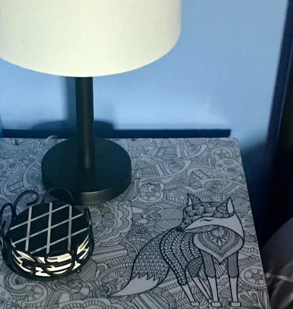 Sort Jern Metal Coaster Holder til 4 til 8 Runde Coasters