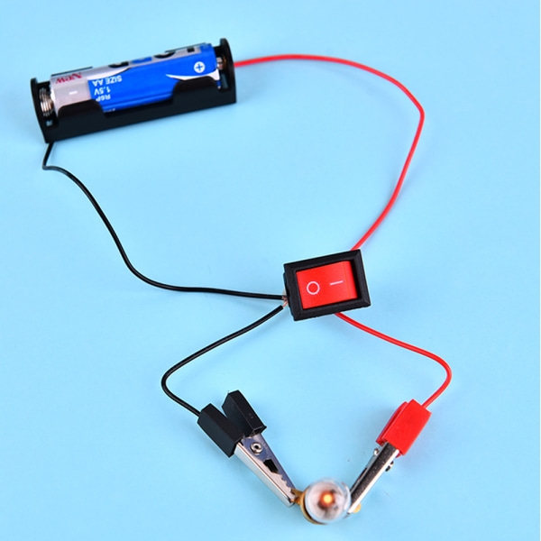 Electric Circuit Kit Kids Student School Science Light Bulbs,ZQKLA