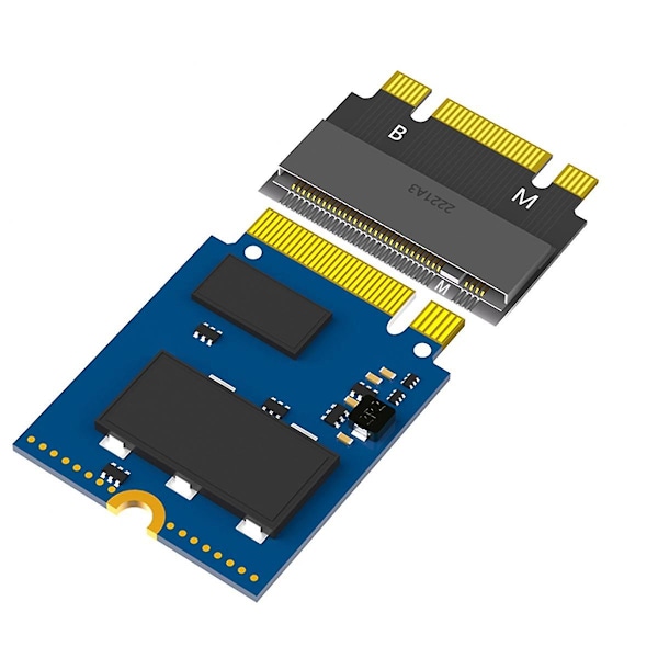 M.2 NVME M-Key B+M 2230 - 2242 jatkokorttiadapteri SSD Soild -kiintolevymuunninkehys