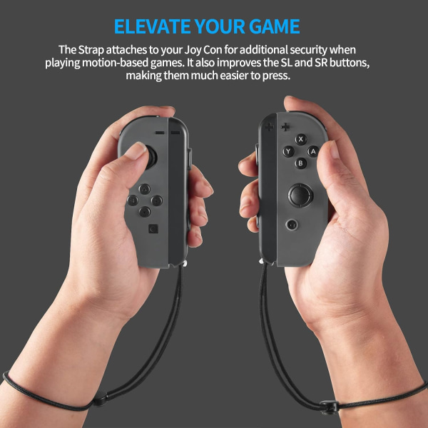 Handledsband för Switch Joycon – 1 par snodd-fästen R,ZQKLA