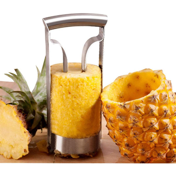 Ananas Skærer Ananasfjerner Skaller i Rustfrit Stål - ,ZQKLA