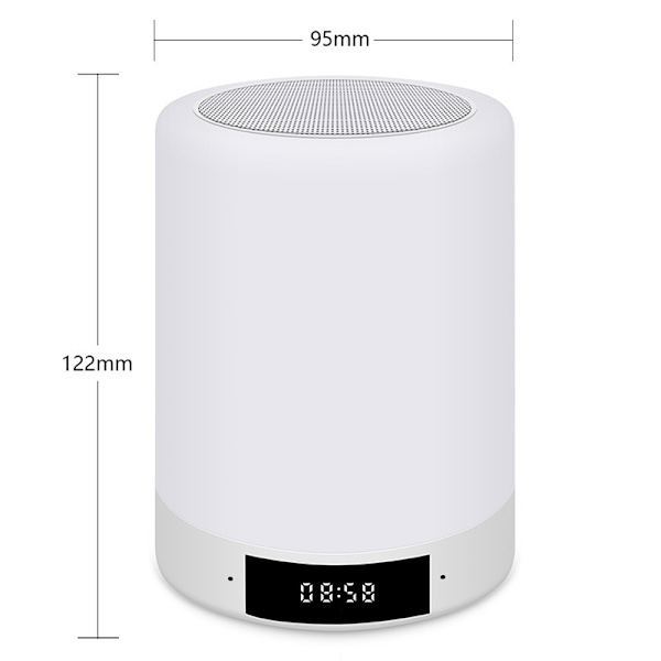 Värikäs Bluetooth-kaiutinlamppu, kannettava yölamppu USB Re,ZQKLA