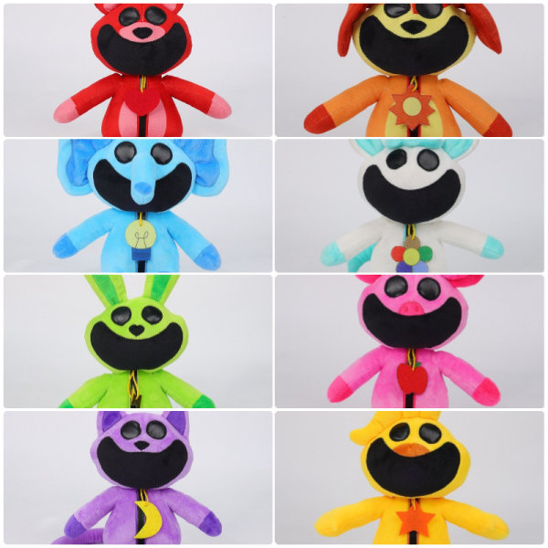 Ny Smiling Critters Plysjleke, Morsom Smiling Critters Pute, Smiling Critters Plysj Catnap Plysj green