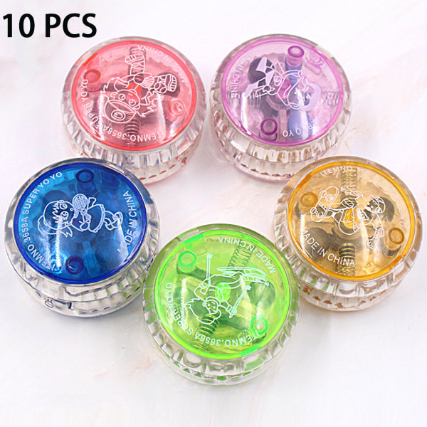 10 kpl/ set Lasten yo-yo Luminous Uusi LED vilkkuva Ball Par,ZQKLA