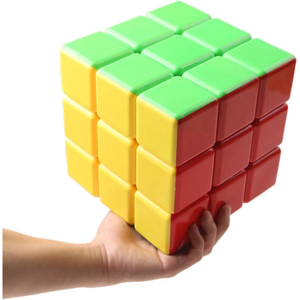 Super Cube Stor Cube Stickerless Speed Cube 18cm Stor Puslespil