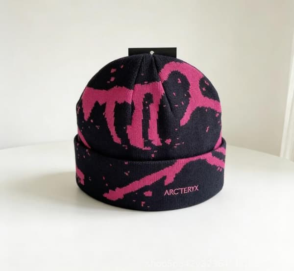Arc'teryx Grotto Jacquard Stickad Mössa ullmössa rose pink