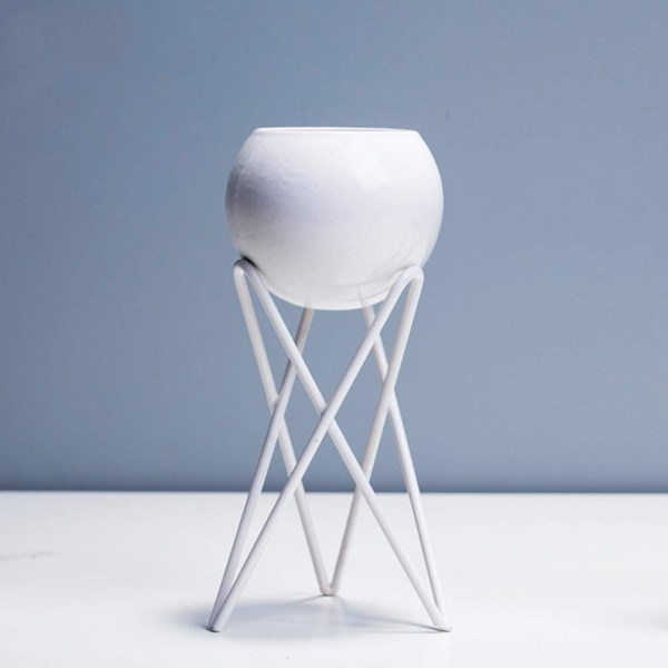（Vit）2-pack Luftväxtställ Tillandsia Bas Modern Geometrisk ,ZQKLA
