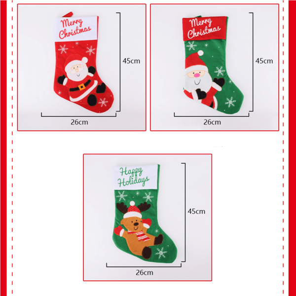 Julstrumpor, Tomte-mönster Julstrumpor Trad,ZQKLA