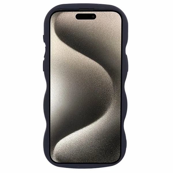 iPhone 13 Pro Max Mobilskall Bølgete Svart, su