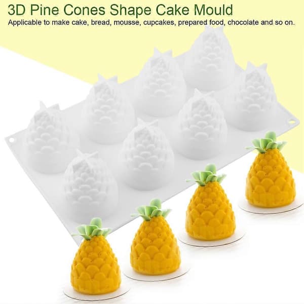 3D Form av Kottar Kakform Silikon Fondant Kakformar för Dessert