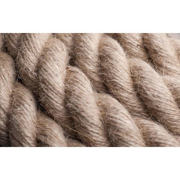 JUTE REB 14mm 10m Tovværk Reb Natur Hamp Hampereb Tovtrækning