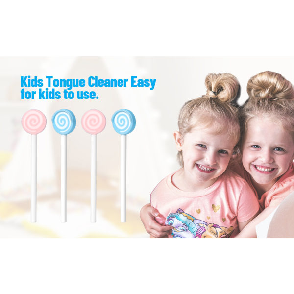 4-Pack Silikon Tongue Cleaner Barnetungebørste Baby ,ZQKLA