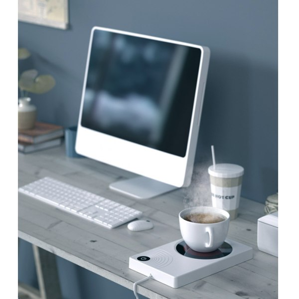 Elektrisk kaffekoppsvärmare för skrivbord, smart kaffemuggvärmare, ZQKLA