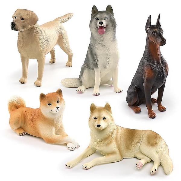 Legetøjs hund i PVC, 1 stk.