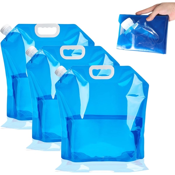 Sammenleggbar vannpose 10L bærbar vannblære BPA-fri Flexi,ZQKLA