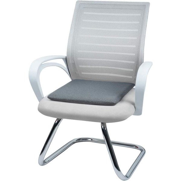 Fyrkantig Grå Sittdyna i Memory Foam
