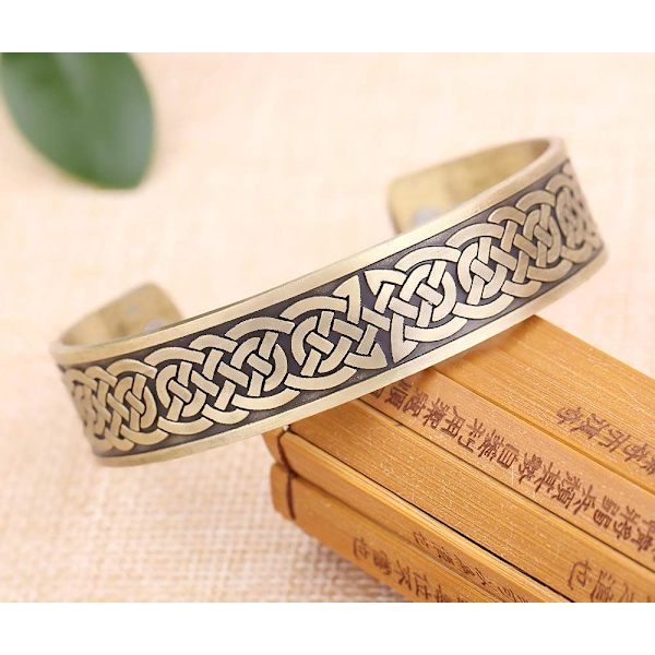 Mænds Keltisk Irsk Viking Knude Magnetisk Armbånd, ZQKLA