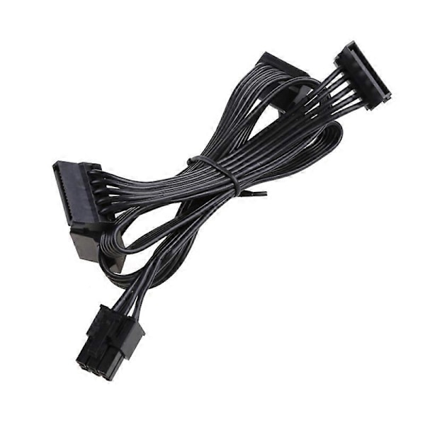 6-nastainen - 4 SATA -kiintolevyn virtajohto malleille RM550x RM650x RM750x RM850x RM1000x