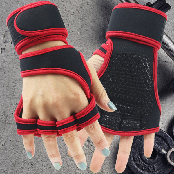 (L) Kehonrakennushanskat Fitness Gloves Miesten ja naisten Gym Glov,ZQKLA