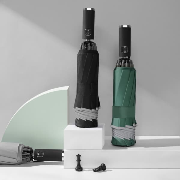 1-pack paraplyer med reflexränder, hopfällbart paraply, ZQKLA