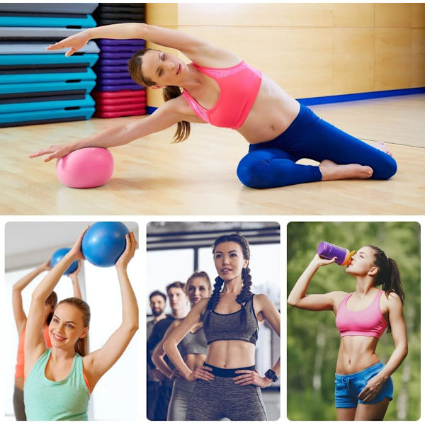 （Pinkki）Pilates-jumppapallo, Joogapallo Liukumaton Anti-Burst Fitne, ZQKLA