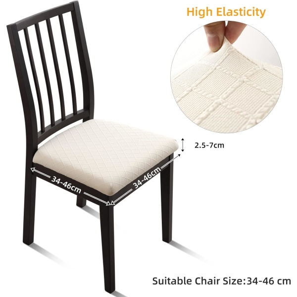 4 stk Vanntette Jacquard Stolksedekker Stolsedekker for, ZQKLA
