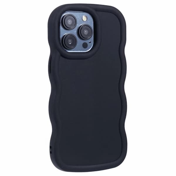 iPhone 13 Pro Max -puhelinkuori Wavy Musta,su