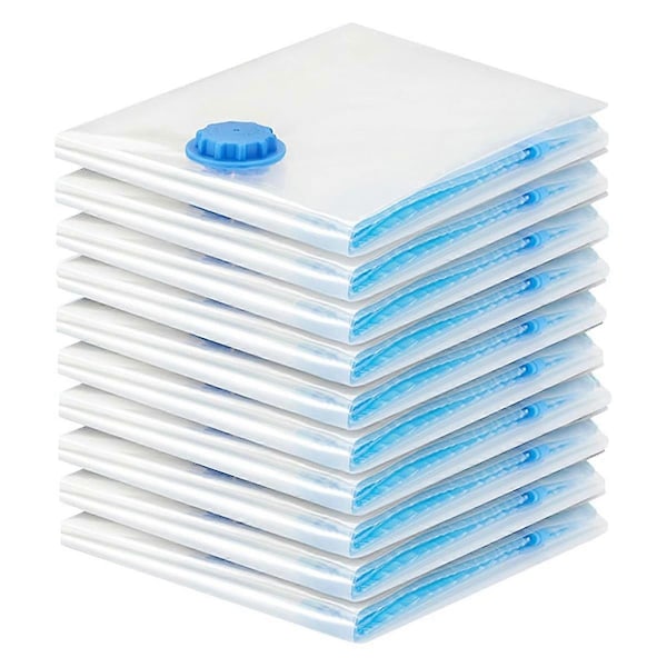Vakuumförvaringspåsar för Kläder - 10-pack 40 X 30 cm Återanvändbara Förvaringspåsar Vakuumförvaringspåsar med Försegling och Utrymme