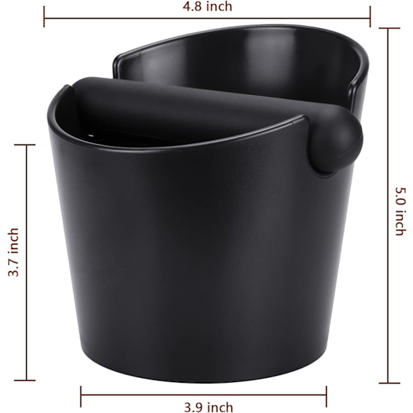 Kaffe Knock Box, Espresso Dump Bin, Kaffebeholder, 4,8 tommer Es,ZQKLA