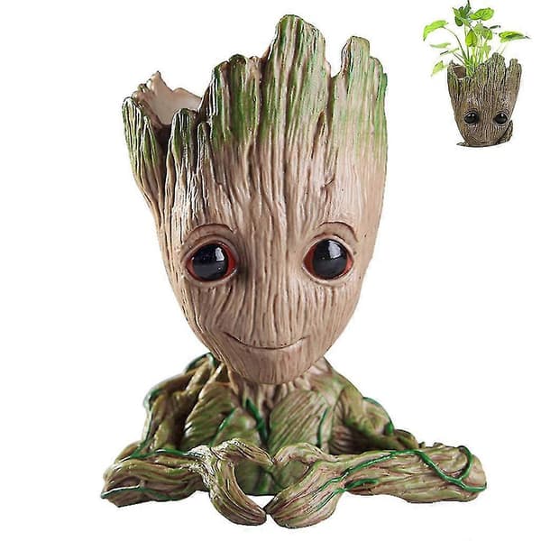 Baby Groot Blomkruka - Innovativ Actionfigur För Växter Tw