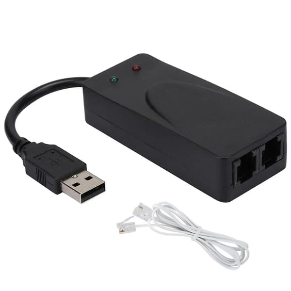 Faksmodem, USB2.0 56K ekstern modemdriver, Plug and Play USB-modem, standard og utvidet ved Instru