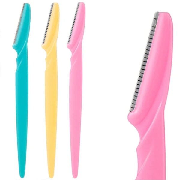 Ögonbrynskniv - Skäggkniv 12-pack MultiColor 12 st