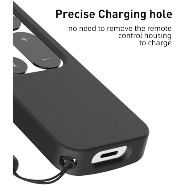 Kompatibel med Apple TV 4K Siri Remote Case 2021, Silkeagtig-Blød Ant