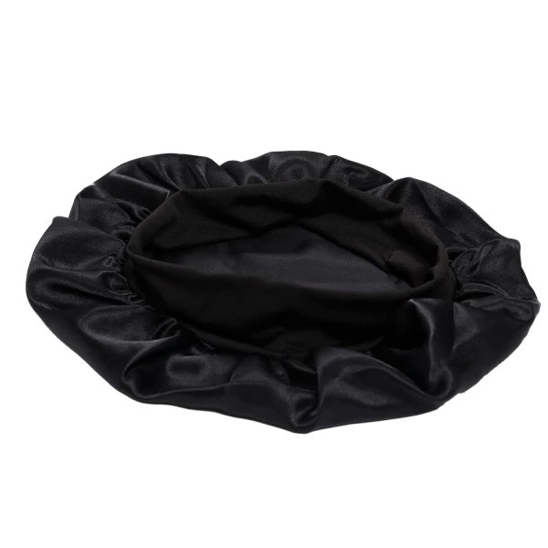 Sovmössa - Satin Bonnet - Søvnhat Sort one size